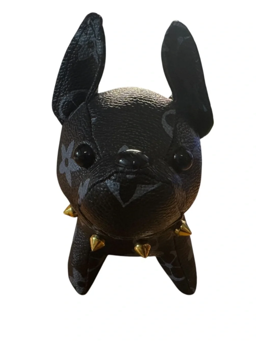 Luxury French Bulldog Dog Toy Keychain - Black